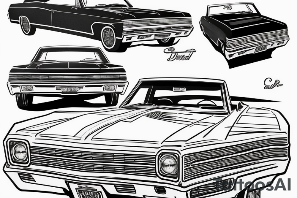 1967 Chevrolet impala tattoo idea