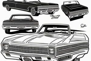 1967 Chevrolet impala tattoo idea