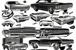 1967 Chevrolet impala tattoo idea