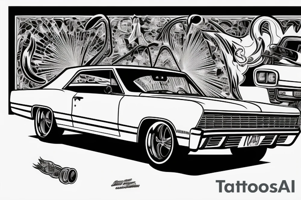 1967 Chevrolet impala tattoo idea