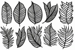 leaves tattoo idea
