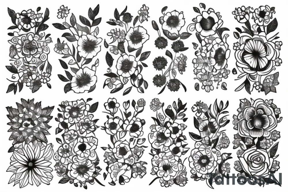 flowers tattoo idea
