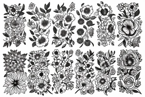flowers tattoo idea
