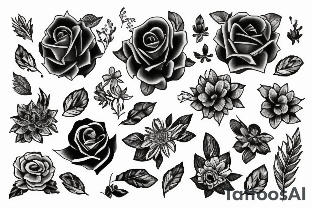 flowers tattoo idea