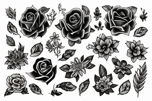 flowers tattoo idea