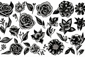 flowers tattoo idea
