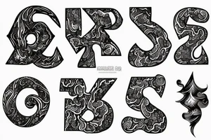 Letter n 
with aquarius tattoo idea