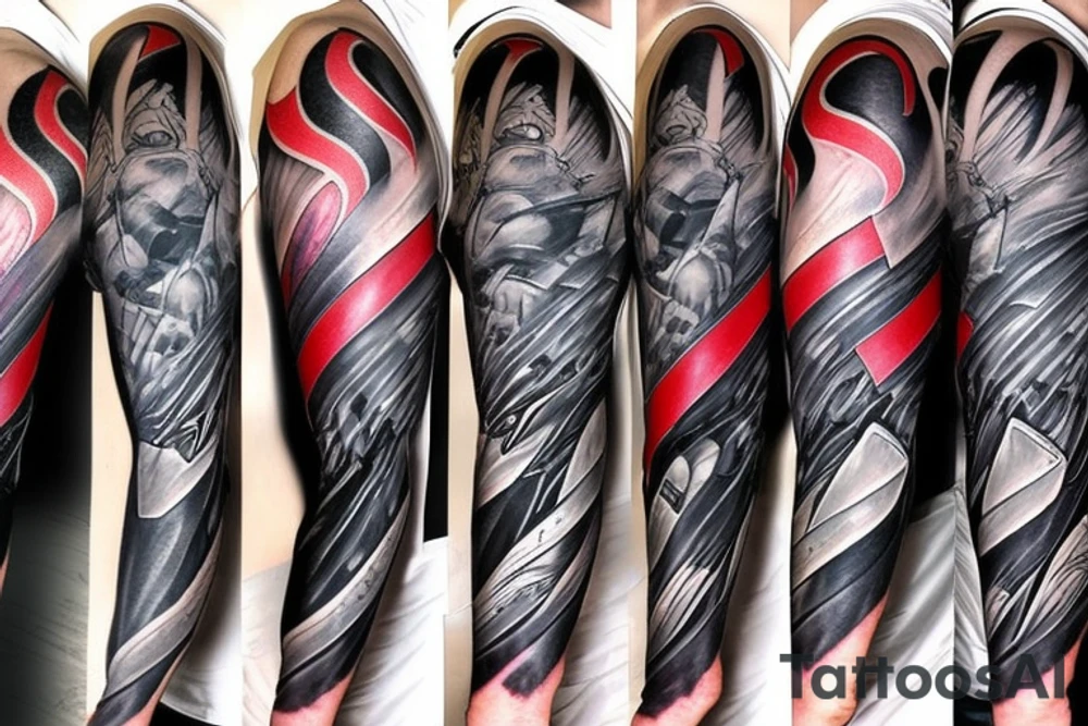 DC superhero logos as a half sleeve on left arm tattoo idea DC superhero logos as a half sleeve on left arm tattoo idea
