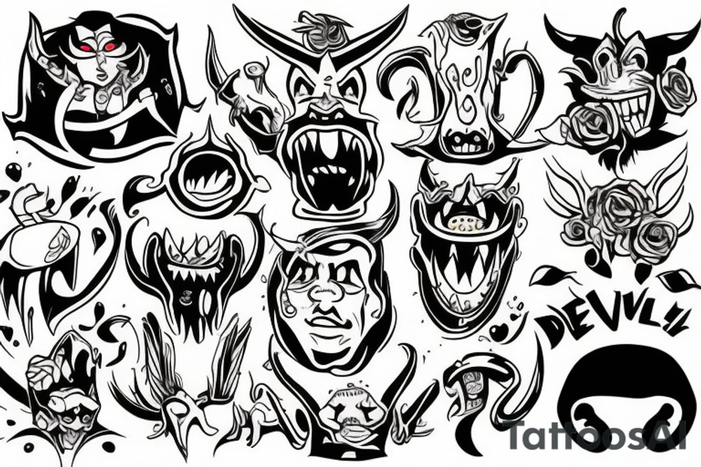 Devil tattoo idea