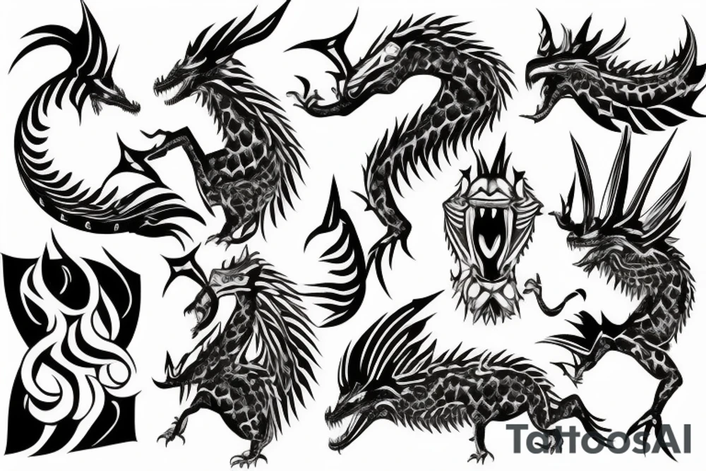 Dragão tattoo idea