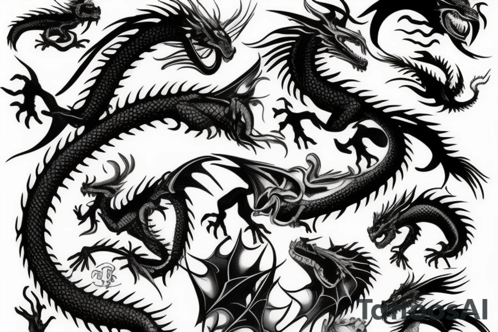 Dragon tattoo idea