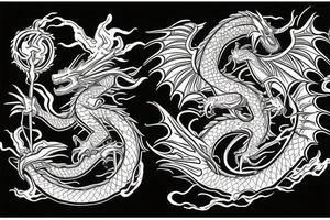 Dragon tattoo idea