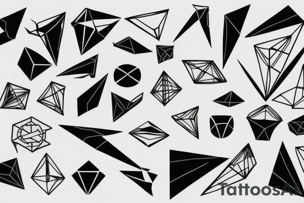 Scared geometry with the fall of icarus tattoo idea