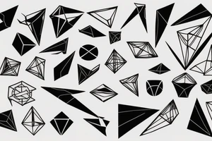 Scared geometry with the fall of icarus tattoo idea