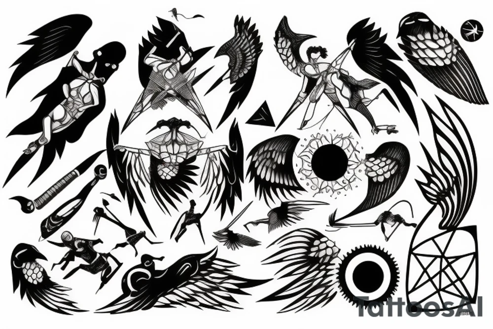 the fall of icarus tattoo idea