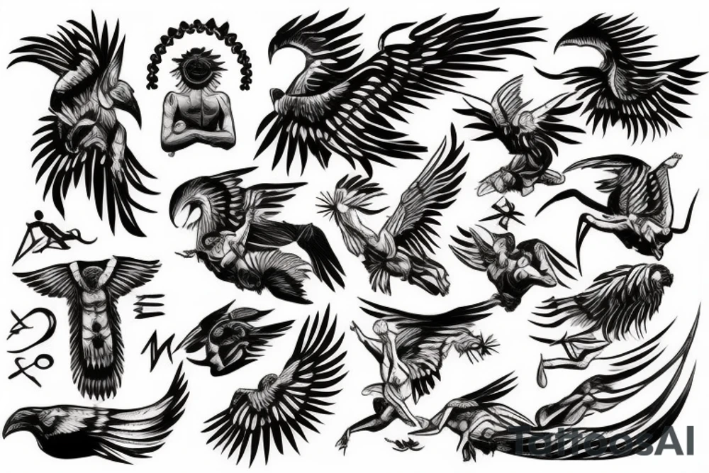 the fall of icarus tattoo idea