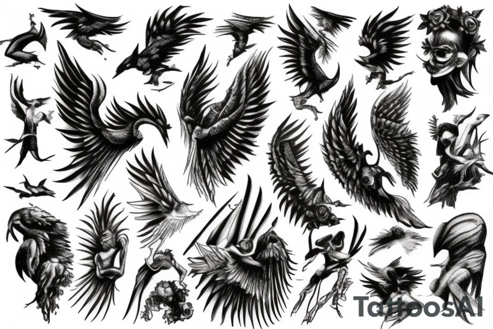 the fall of icarus tattoo idea