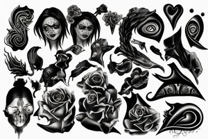 Dark sculptures Smokey tattoo idea