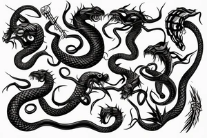 The attacking cobra looks very scary tattoo idea