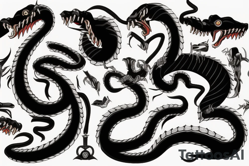 The attacking cobra looks very scary tattoo idea