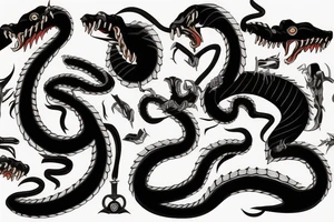 The attacking cobra looks very scary tattoo idea
