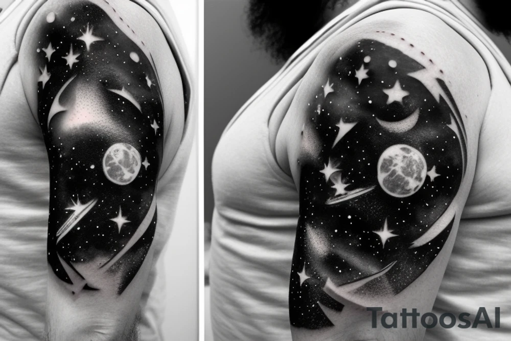 galaxies reflected in astronaut visor, facing camera tattoo idea galaxies reflected in astronaut visor, facing camera tattoo idea