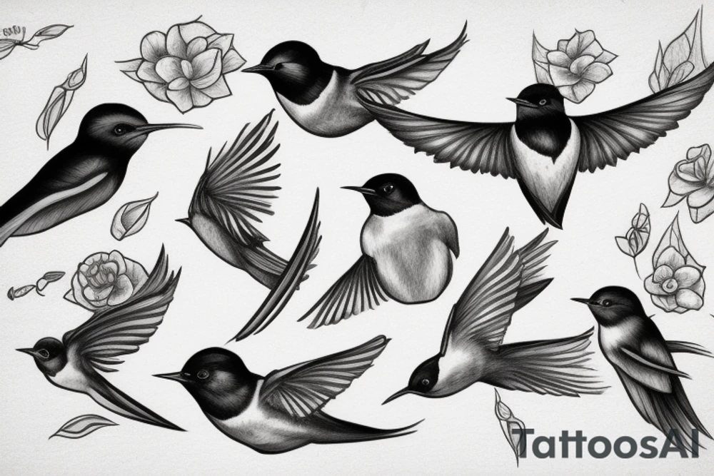 king swallow tattoo idea