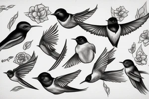 king swallow tattoo idea