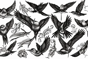 king swallow tattoo idea