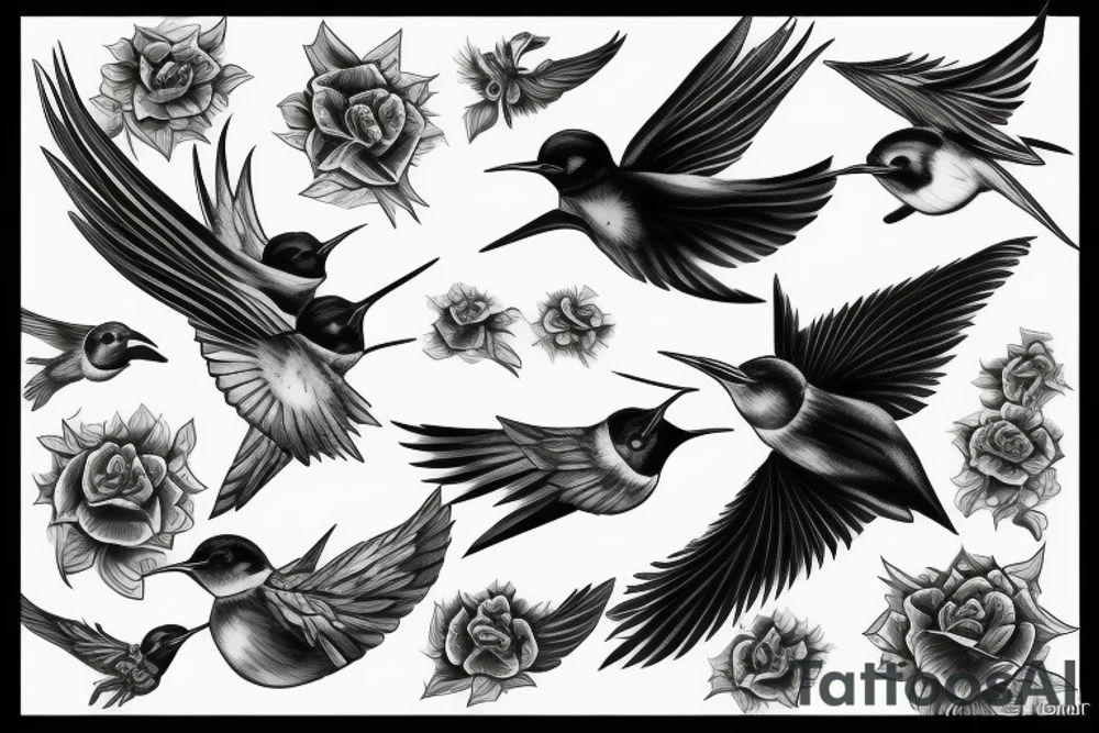 king swallow tattoo idea
