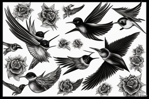 king swallow tattoo idea