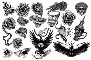 king & swallow tattoo idea