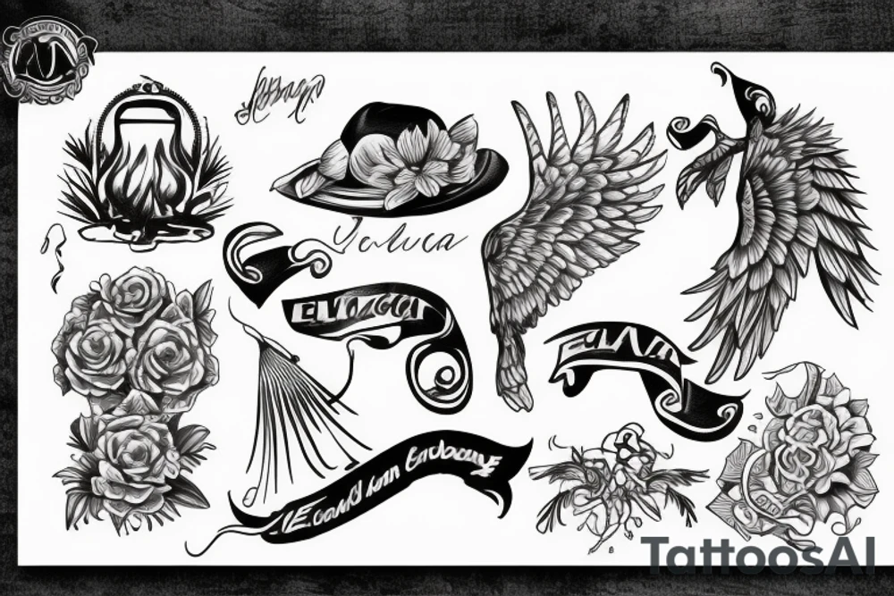 Ecuador Puerto Rico theme tattoo idea