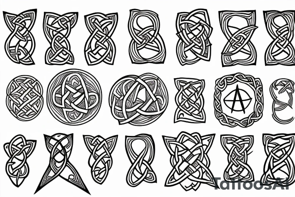 Celtic symbol wiccan tattoo idea