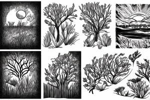 Outback Australia landscape tattoo idea