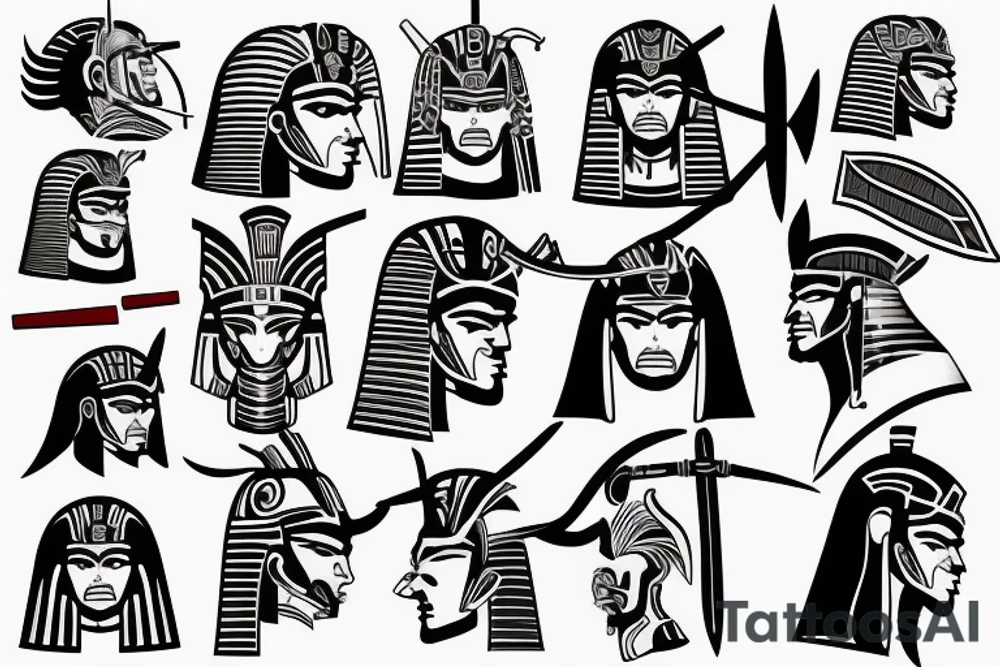 Spartan Soldier
Samurai
Viking Warrior
Egyptian Gods tattoo idea