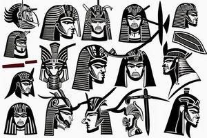 Spartan Soldier
Samurai
Viking Warrior
Egyptian Gods tattoo idea
