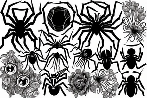 heading spider tattoo idea