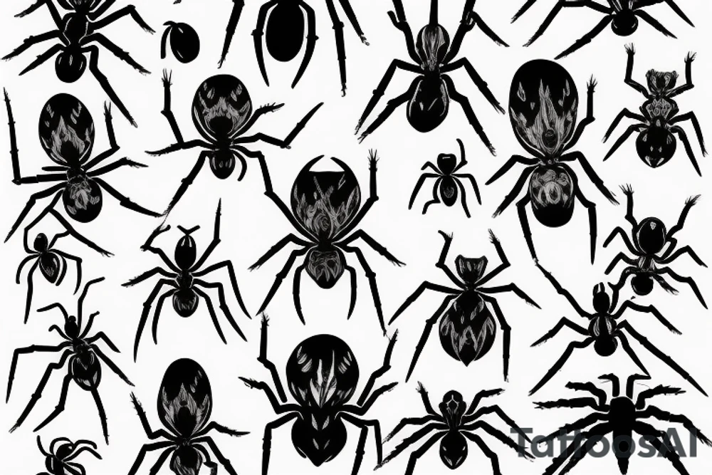 heading spider tattoo idea
