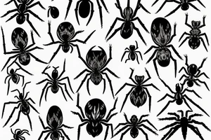 heading spider tattoo idea