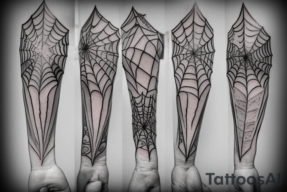 hanging spider tattoo idea