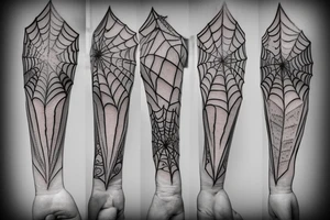 hanging spider tattoo idea