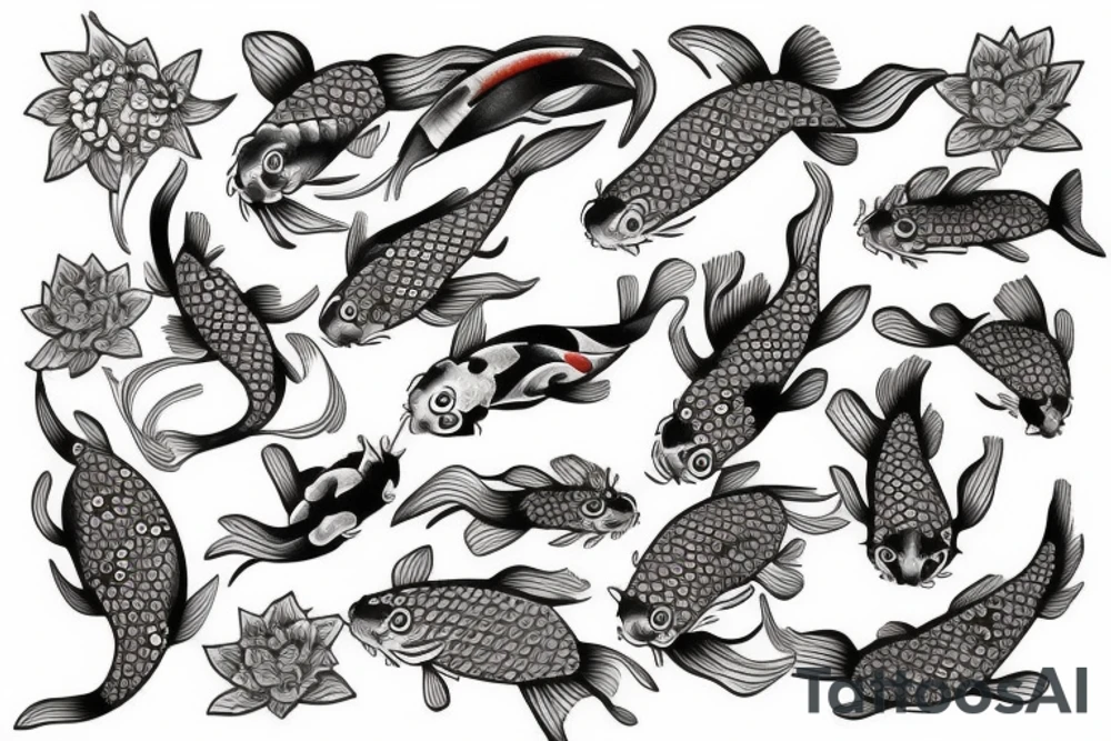 Japanese Koi fish tattoo idea