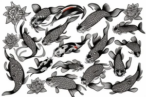 Japanese Koi fish tattoo idea