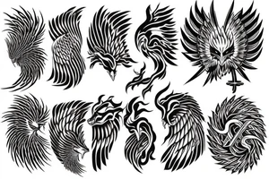 Japanese phoenix sleeve tattoo idea