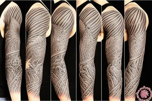 Japanese phoenix sleeve tattoo idea