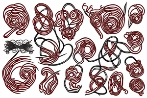 Red string tattoo idea