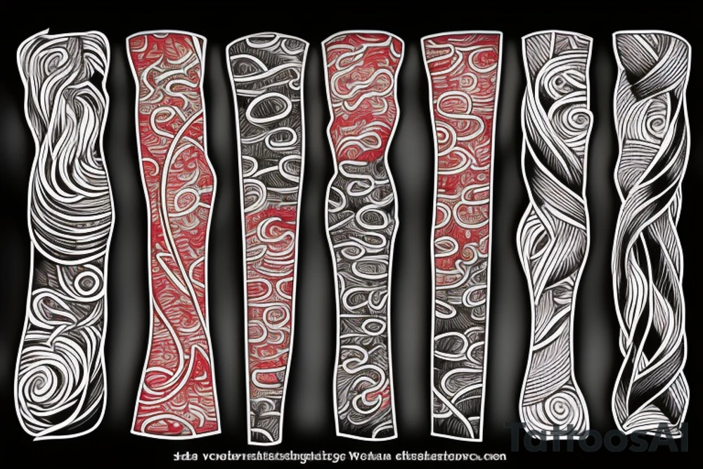 Red string tattoo idea