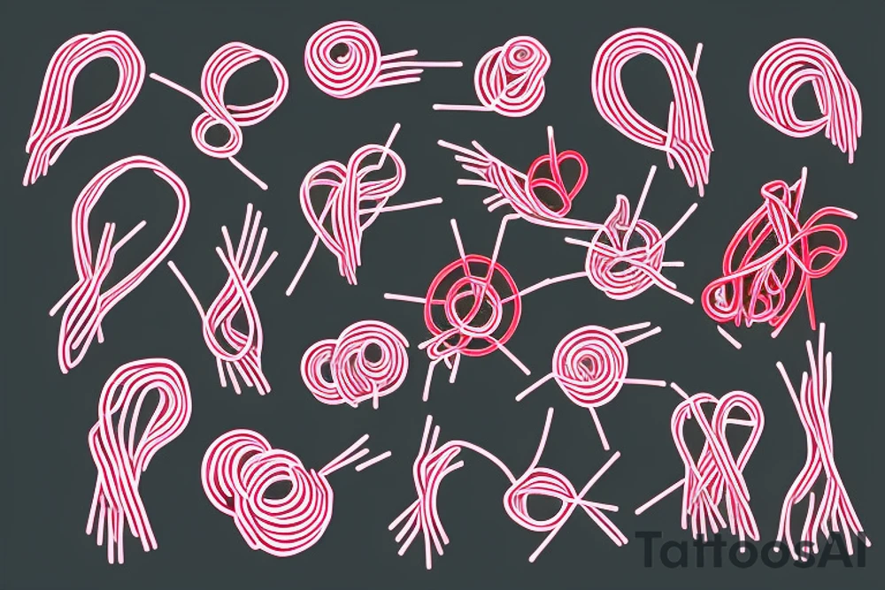 Red string on pinky tattoo idea