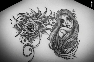 realistic aquarius tattoo idea